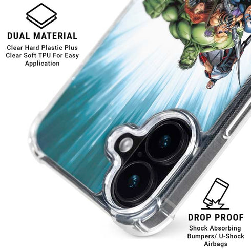 Marvel Avengers Team iPhone 16 Clear Case